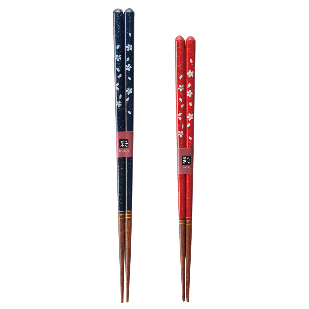 034058-034065 Cherry Blossoms 桜並木, Navy and Red CHOPSTICKS group