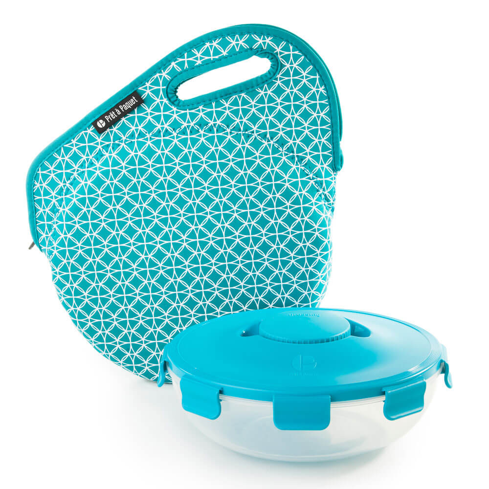 Prêt à Paquet Salad Pack with Neoprene Sleeve Teal SL2006