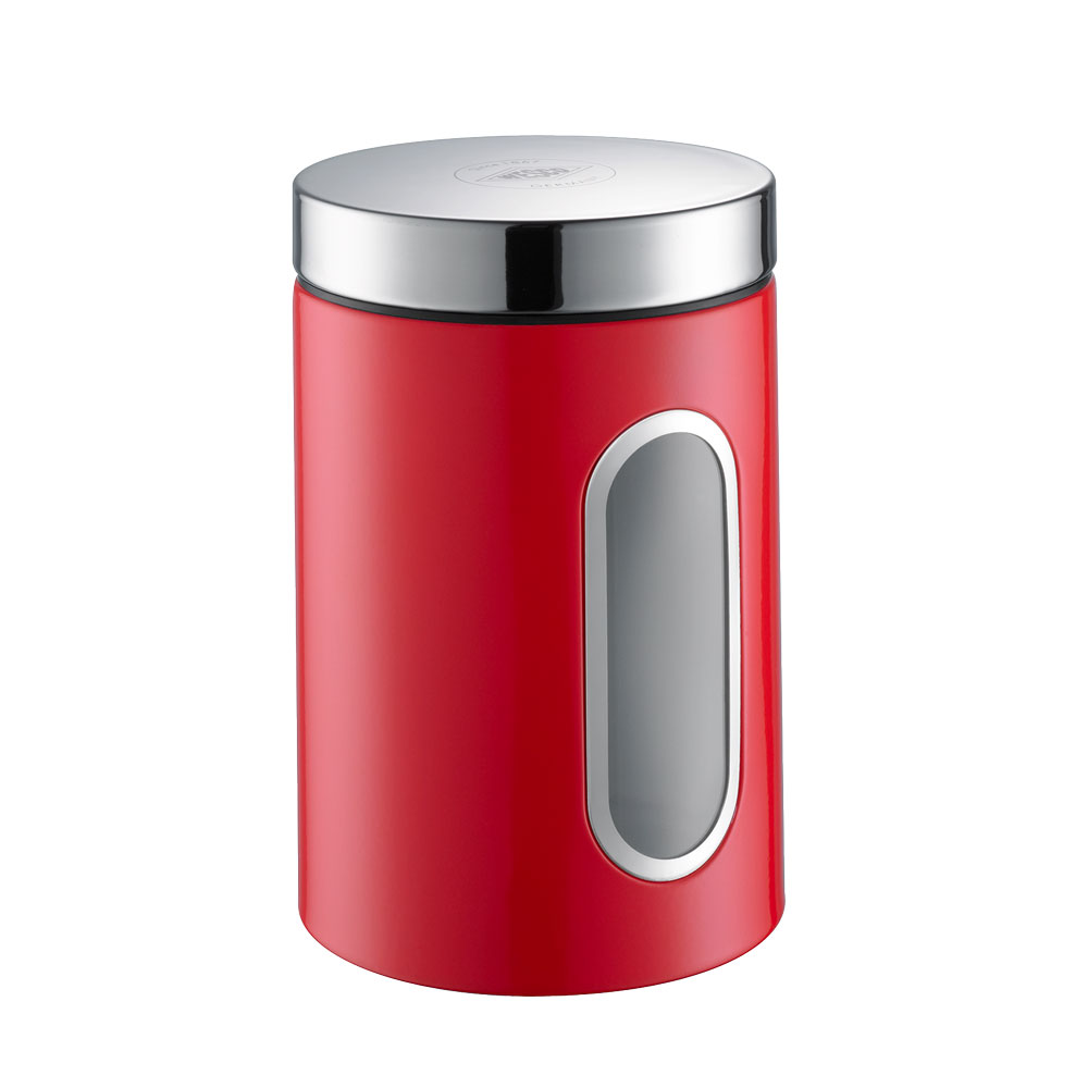 Wesco Canister with Window 2L Red 321204-02