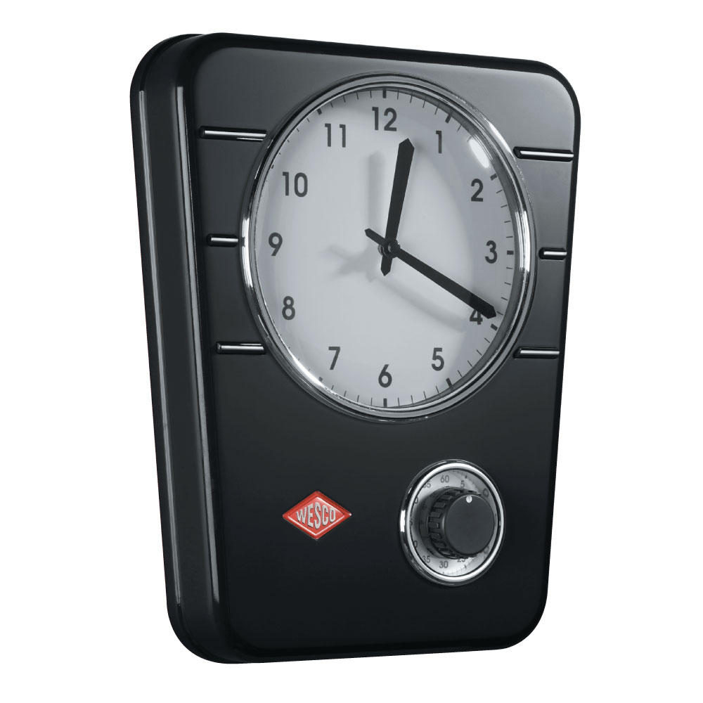 Wesco Kitchen Clock Black 322401-62