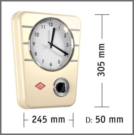 Wesco Kitchen Clock Dimensions