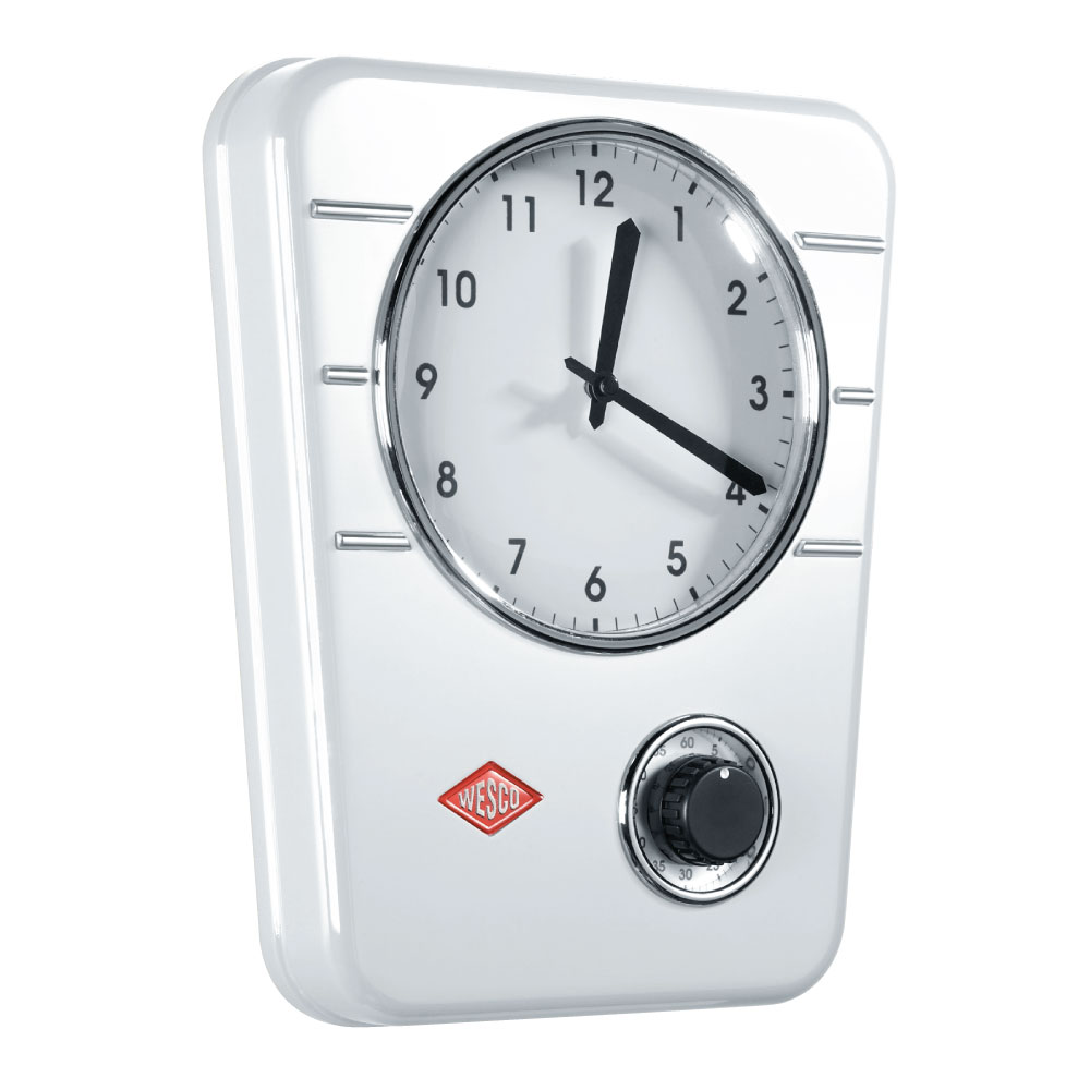 Wesco Kitchen Clock White 322401-01